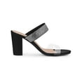 thumbnail image 3 of BLISSFUL STEP Women's Rhiness Heel Block Heels Slide Sandals Black 10, 3 of 7