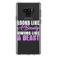 thumbnail image 1 of DistinctInk Clear Shockproof Hybrid Case for Samsung Galaxy Note 9 - TPU Bumper Acrylic Back Tempered Glass Screen Protector - Looks Like a Beauty Swims Like a Beast, 1 of 5