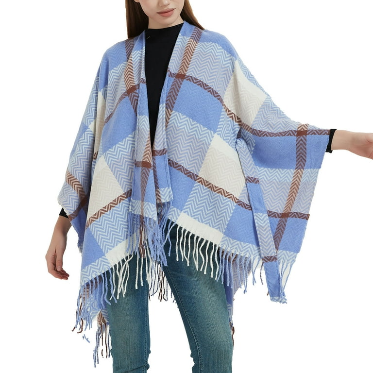 Khaki Color Ladies' Single Piece Fashionable Heart Checked Scarf, Warm  Daily Essential, Gift