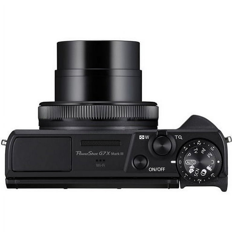  Canon PowerShot Digital Camera [G7 X Mark III] with Wi-Fi &  NFC, LCD Screen and 4K Video - Black (Renewed) : Electronics