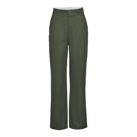 Sunloudy Mujer Pantalones casuales de cintura baja Bloque de color Impreso Cremallera Pantalones deportivos con bolsillos Sunloudy moda