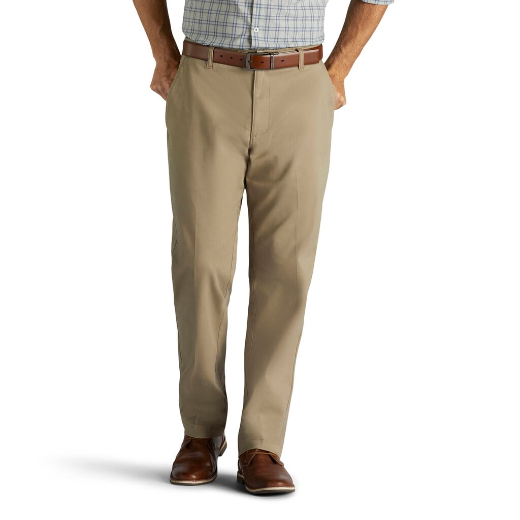 Lee - Big & Tall Lee Extreme Comfort Relaxed-Fit Pants Khaki - Walmart ...