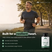 Luma Nutrition Omega 3 Fish Oil Supplement - Extra Strength 2500mg Per Serving - 2000mg EPA & DHA Per Serving - Brain and Heart Health - 60 Softgels, 30 Servings
