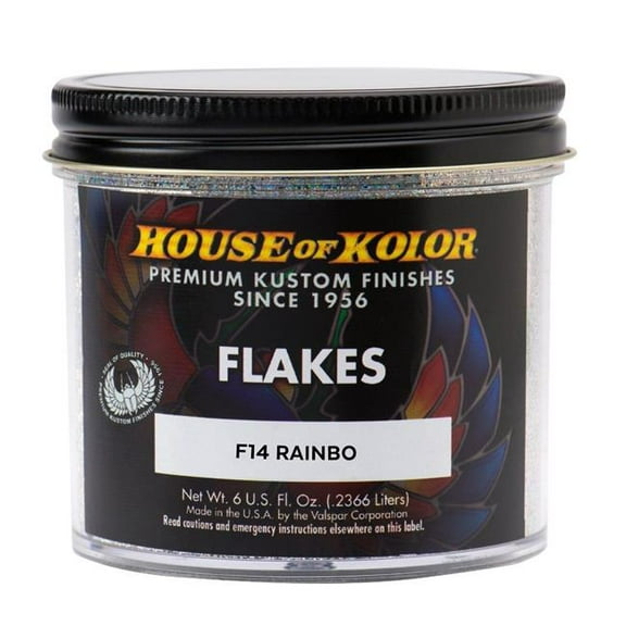 House of Kolor HOK-F14-C01 Dry Flake Paint, Rainbo