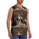 thumbnail image 2 of Fotbe Cat Family Men's Camiseta sin Mangas Estampada para Hombres, Playera Casual para Gimnasio, Entrenamiento, Playa-Medium, 2 of 7