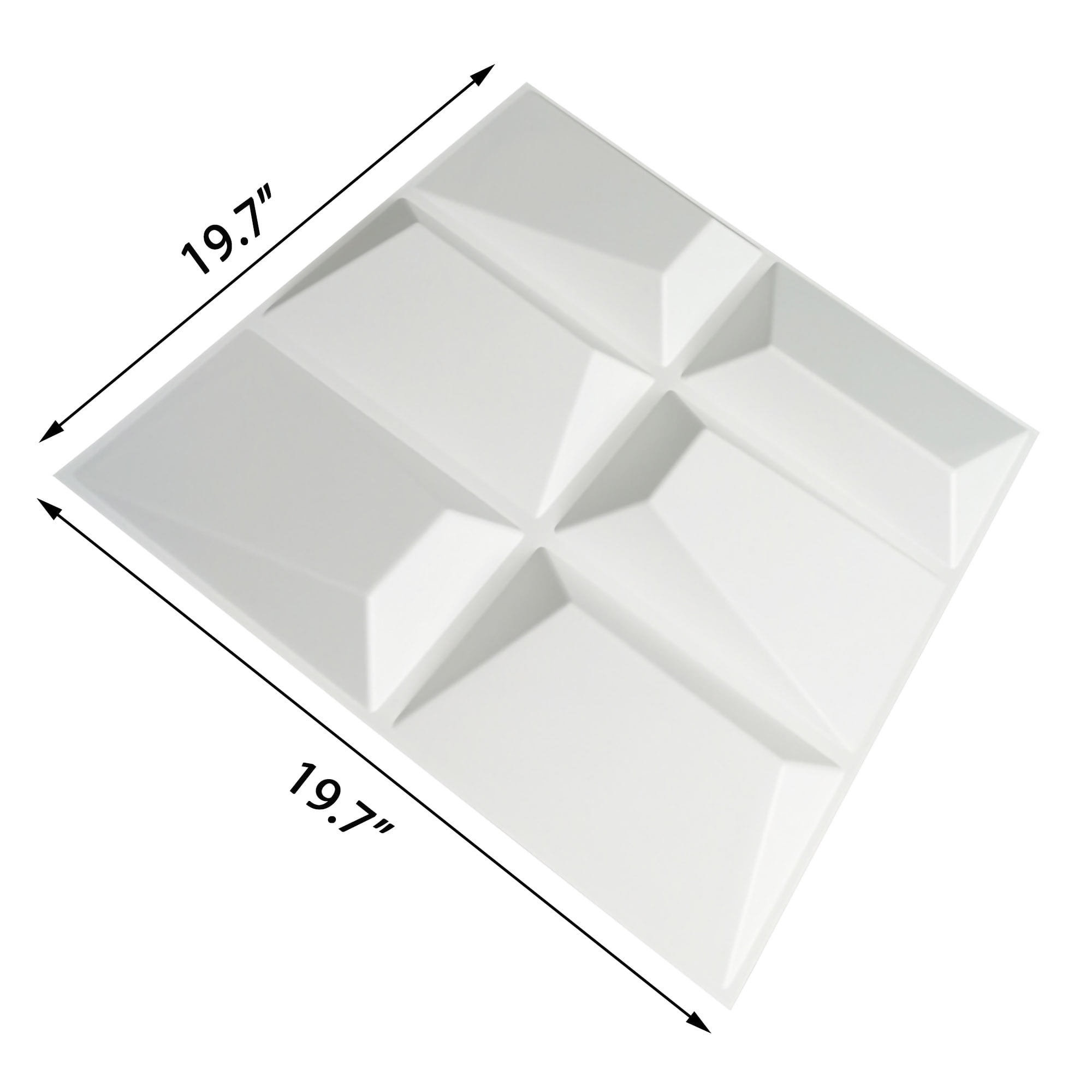 Art3d Brick Design 19.7 in. x 19.7 in. PVC 3D Wall Panel (12-Pack)