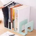 thumbnail image 6 of bestolf Modern Geometric Bookend Plastic Desktop Book Holder for Shelves Desk Multi-Purpose Organizer for Home Office School, 6 of 6