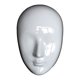 thumbnail image 3 of Máscara facial DIY blanca en blanco para pintar, ideal para fiestas de baile, disfraces y cosplay. Ojos cerrados, 3 of 8