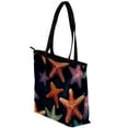 thumbnail image 3 of Starfish Canvas Leather Mix Hand-Held Bag - Twill, Sponge, Jeanette - 30x10.5x39cm - Women's Fashion Accessory for Work and Travel, 3 of 5
