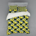 thumbnail image 2 of Ambesonne Tree Bedding Set 3 Pcs, Blooms Botany Evergreen, Twin XL, Olive Green Yellow, 2 of 3