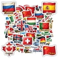thumbnail image 5 of 35pcs National Flag Stickers Stationery Stickers Country Stickers Teacher Reward Stickers for Suitcase Fridge Phone, 5 of 8