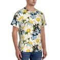 thumbnail image 2 of Vsdgher Bees Collecting Nectar Print Men's Dry Fit Mesh Athletic Shirts Moisture Wicking Tennis T-Shirt Tops, 2 of 9