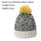 thumbnail image 2 of Gorros de lana para hombres y mujeres, gorro de punto con parches y mezcla de lana, 2 of 5