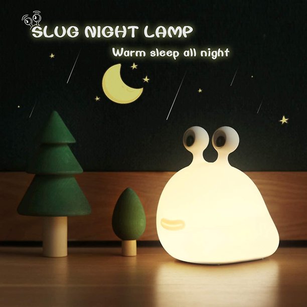 Snooze Night Light Nursery Squeeze Lamp Silicona Nursing Night Light Animal lindo Lámpara de noche para bebés Niños Adolescentes Soft Night Light con sensor táctil F. Afortunado Sencillez