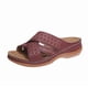 thumbnail image 2 of Moda tacón alto desgaste exterior boca de pescado hueco señoras zapatillas plataforma cuña sandalias mujeres Wmkox8yii ytu6303, 2 of 8
