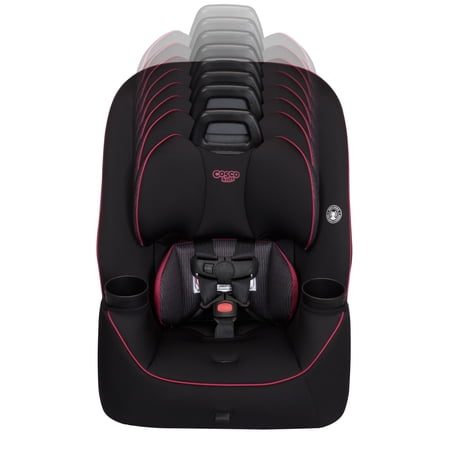 COSCO KIDS EASY ELITE SLIM ALL-IN-ONE CONVERTIBLE CAR SEAT, FRAMBOISE