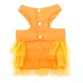 thumbnail image 2 of Flmtop Chiot Jupe Sans Manches Tout-Match Chien Respirant Tulle Robe pour l'Été Orange Foncé, 2 of 9