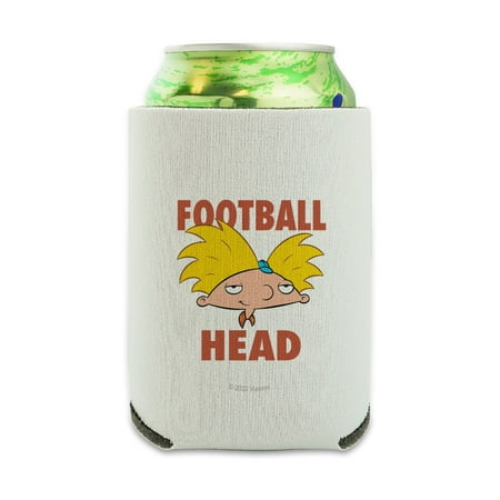 

Hey Arnold! Football Head Can Cooler - Drink Sleeve Hugger Collapsible Insulator - Beverage Insulated Holder