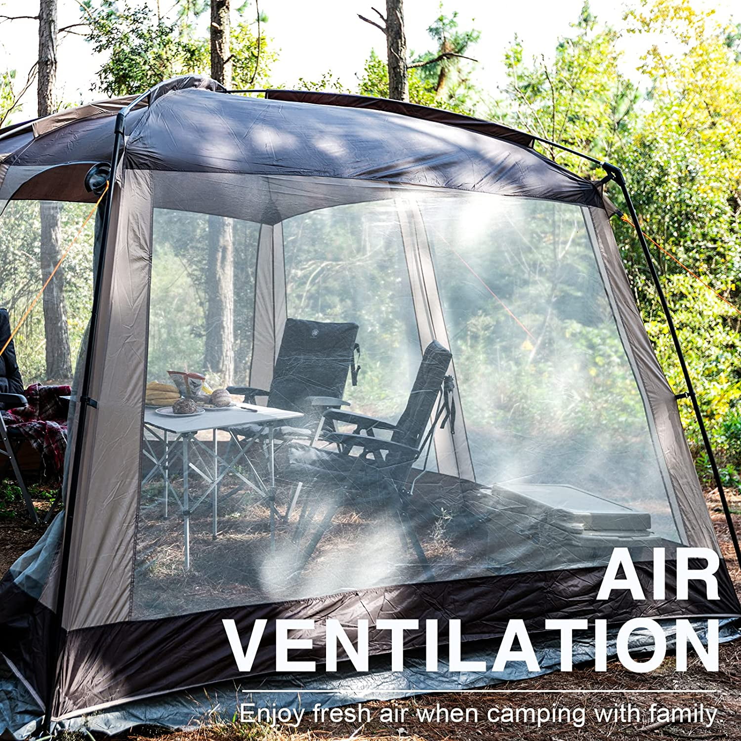 XY Screen House Room Outdoor Screened Canopy Tent Zippered Gazebos 810