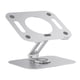 thumbnail image 2 of Soporte ajustable para computadora portátil, portátil, plegable, de elevación, ligero, plateado con ventilación , multiángulo, antideslizante, shamjiam Soporte ajustable para computadora portátil, 2 of 9