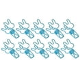 thumbnail image 2 of 100 Uds Clips de carpeta de conejito ahuecados lindos Clips de papel pequeños de Metal duraderos de sujeción fuerte para documentos papel de ropa, 2 of 8