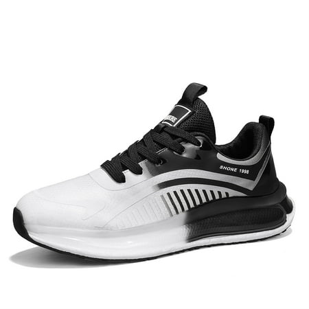 

HAOSHIDUO Men s Running Shoes Soft Breathable Fashion Fabric Sports Walking Shoes Non Slip Shock Absorption with TPU Air Cushion and Rubber