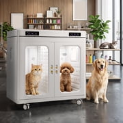 INDEEDING Large Pet Dryer Box for Dogs Cats Up to 130 Lbs Breeds Quiet High Efficiency Drying Machine with Temperature Control & Function US Plug