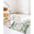 thumbnail image 4 of Spring Eucalyptus Leaves Kitchen Dish Towels for Drying Dishes Set of 3, Farmhouse Botanical Gray Wood Waffle Weave Microfiber Hand Tea Bathroom Towels Quick Dry & Absorbent Towel 12x12, 4 of 7
