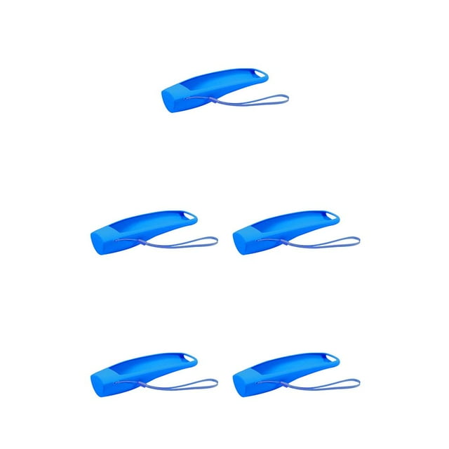 Langgg 1/2/3/5 Silicone TV Remote Control Case Solid Color Replacing Nonslip Flexible Shockproof Protector Guard Accessories with Lanyard Dark Blue 5PCS