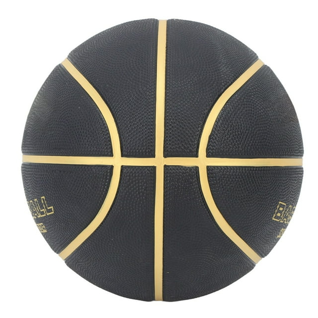Basketball Noir, Résistant à l'Usure Sûr Grandes Particules Entraînement Basketball Résistant à la Sueur Caoutchouc Basketball Extérieur Basketball Adolescent Caoutchouc