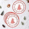 thumbnail image 6 of BPPEG 9 Inch Christmas Paper Plates Disposable Compostable Round Dinnerware Set Soak-Proof 16 Pcs Microwave-Safe Winter Christmas Tree Snowflake, 6 of 7