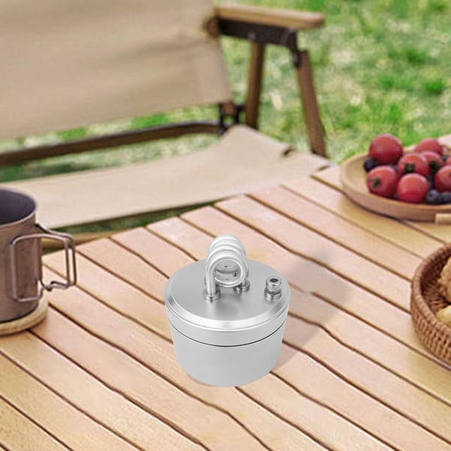 Mini horno de alcohol, quemador de alcohol aleación de aluminio, eficiente y horno de campamento compacto para boba de picnic turístico al aire libre sin soporte