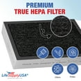 thumbnail image 4 of LifeSupplyUSA True HEPA SmokeStop Filter Replacement Compatible with Blueair All 500/600 Series Purifiers 501, 503, 505, 510, 550E, 555EB, 601, 603, 605, 650E Air Purifier (3-Pack), 4 of 5