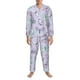 thumbnail image 3 of Fotbe Purple Butterfly Pijama de Hombre con Estampado de Manga Larga, Conjunto de 2 Piezas, Ropa de Dormir Suave y Cómoda con Bolsillos-X-Large, 3 of 7