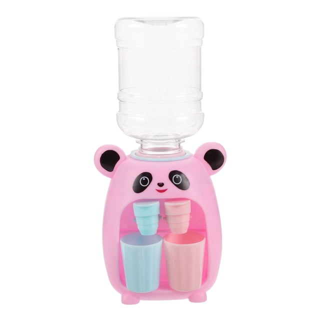 Shisuyan Mini Distributeur d'Eau Jouet pour Enfants Design Panda Mignon Machine à Boire de Simulation pour Ensemble de Jeu de Maison de Poupée Mini Refroidisseur d'Eau Distributeur Jouet