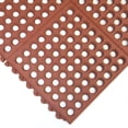 thumbnail image 2 of Rubber-Cal "Dura-Chef Interlock" Anti-Fatigue Matting - 5/8 in x 3 ft x 3 ft - Red Rubber Floor Mat, 2 of 6