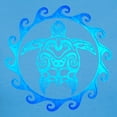 thumbnail image 3 of CafePress - Blue Tribal Turtle Sun T Shirt - Women's Traditional Fit Dark T-Shirt, 3 of 4