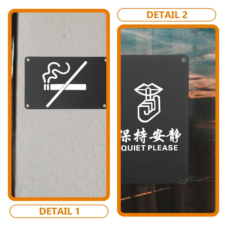 10 Pcs Blank Nameplate Flag Sign Hotel Door Aluminum Business Card