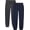 Dark Grey Heather/Navy, variant on Boys Sweatpants Lightweight Cozy Basic Fleece Jogger Pants with Pockets 2 Pack