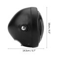 thumbnail image 4 of 6.3 Inch Vintage Motorcycle Headlight Headlamp Grill Style Universal for Cafe Racer, 4 of 4