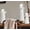 Antique White, variant on Candle Holder Stand Wooden,Pillar Candle Holder,Unity Candle Holders,Rounded Turned Colums,Country Style Ideal for Gift,Wedding,Christmas,Party,Home - 10,8,6 Inch- Set of 3 -Antique White