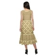 thumbnail image 3 of Moomaya Printed Cotton Long Dress For Womens Sleeveless Tiered Casual Summer Tunic, 3 of 6