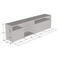 thumbnail image 4 of Meble Furniture Roma 79-inch Wide Glossy TV Stand White, 4 of 5