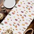 thumbnail image 6 of Fall Table Runner Thanksgiving Hello Fall Bunny Table Runners Rabbit Pumpkin Maple Leaves Cotton Linen Dresser Scarf Kitchen Dining Table Decor for Fall Holiday Party Decor 13x36 Inch, 6 of 9