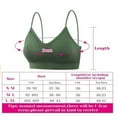 thumbnail image 2 of UoCefik Padded Bralettes for Women Pack of 3, Sports Bras with Spaghetti Strap, V Neck Cami Bra for Sleeping Gray Medium, 2 of 5