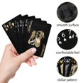 thumbnail image 3 of Juego de cartas Joyoldelf con estampado de dólar negro, impermeable, 2 unidades, 3 of 7