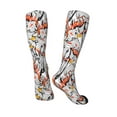 thumbnail image 2 of Knee High Socks for Men and Women, Minimalist Cute Cockatoo Orange Althletic Compression Socks, Support Long Tube Socks for Outdoor Sport, Calf Socks, High Stockings for Women Men, 2 of 7