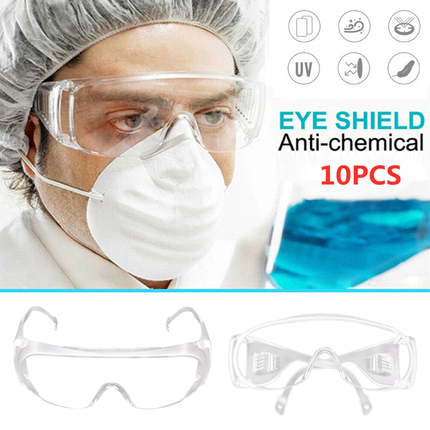 Protective Glasses Medical Flu Safety Goggles Work Lab Eye Protection Antifog
