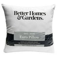 thumbnail image 2 of (2 pack) Better Homes and Gardens Euro Pillow Insert, 26"x26", 2 of 6