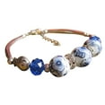 thumbnail image 1 of Bracelet pour Femmes Bracelet en Céramique Perle Bracelet Réglable Bracelet à Revers, 1 of 7